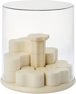 Transparent Doll Display Box Figures Box All Round Stackable Showcase Doll Display Stand Rotatable for Action Figures