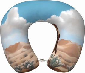 Travel U-Shaped Neck Pillow, Walking Camel Memory Foam Travel Pillow, Camping Home Office Driving Headrest Leisure