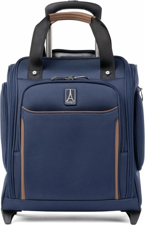 Travelpro Crew Classic Lightweight Softside Luggage, Rolling Underseat Carry on Bag, 14" Laptop or Tablet Sleeve, Men and Women, 17-Inch, Patriot Blue