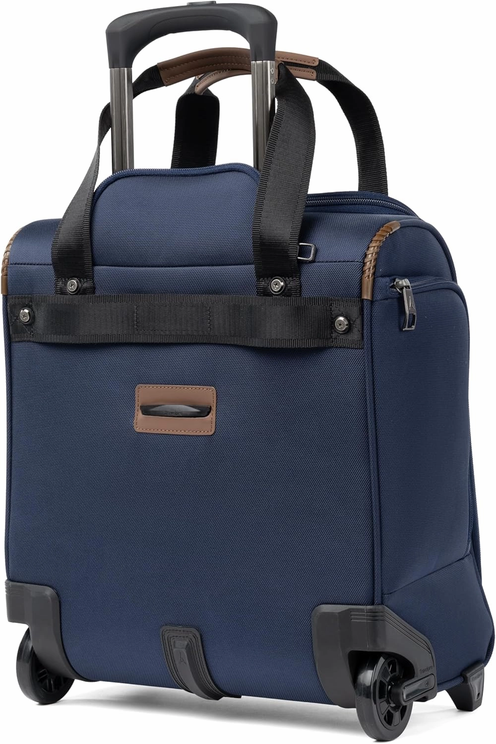 Travelpro Crew Classic Lightweight Softside Luggage, Rolling Underseat Carry on Bag, 14" Laptop or Tablet Sleeve, Men and Women, 17-Inch, Patriot Blue