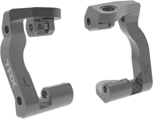 Traxxas 10733-GRAY - Mini Maxx Aluminum Caster Blocks, L&R, Gray