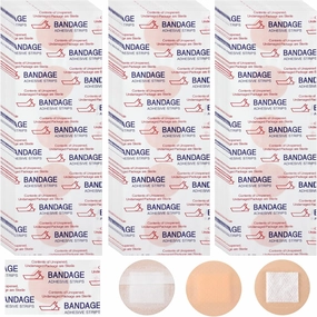Treela 1200 Pcs Adhesive Spot Bandage Fabric Adhesive Bandages 0.87 Inch Diameter Round Bandage with Non Stick Pad for Wound Care, Hide Skin Spots, Small Incisions