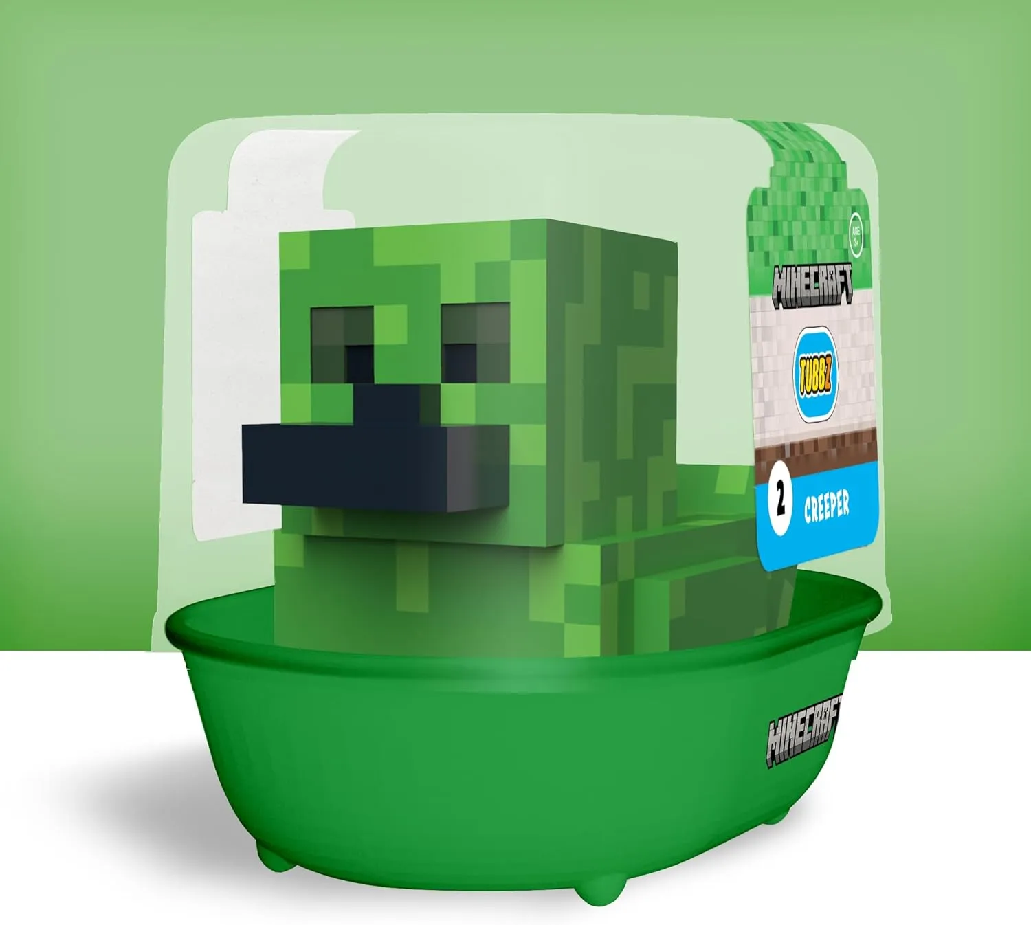 TUBBZ First Edition Creeper Collectible Vinyl Rubber Duck Figure - Official Minecraft Merchandise - TV, Movies & Video Games