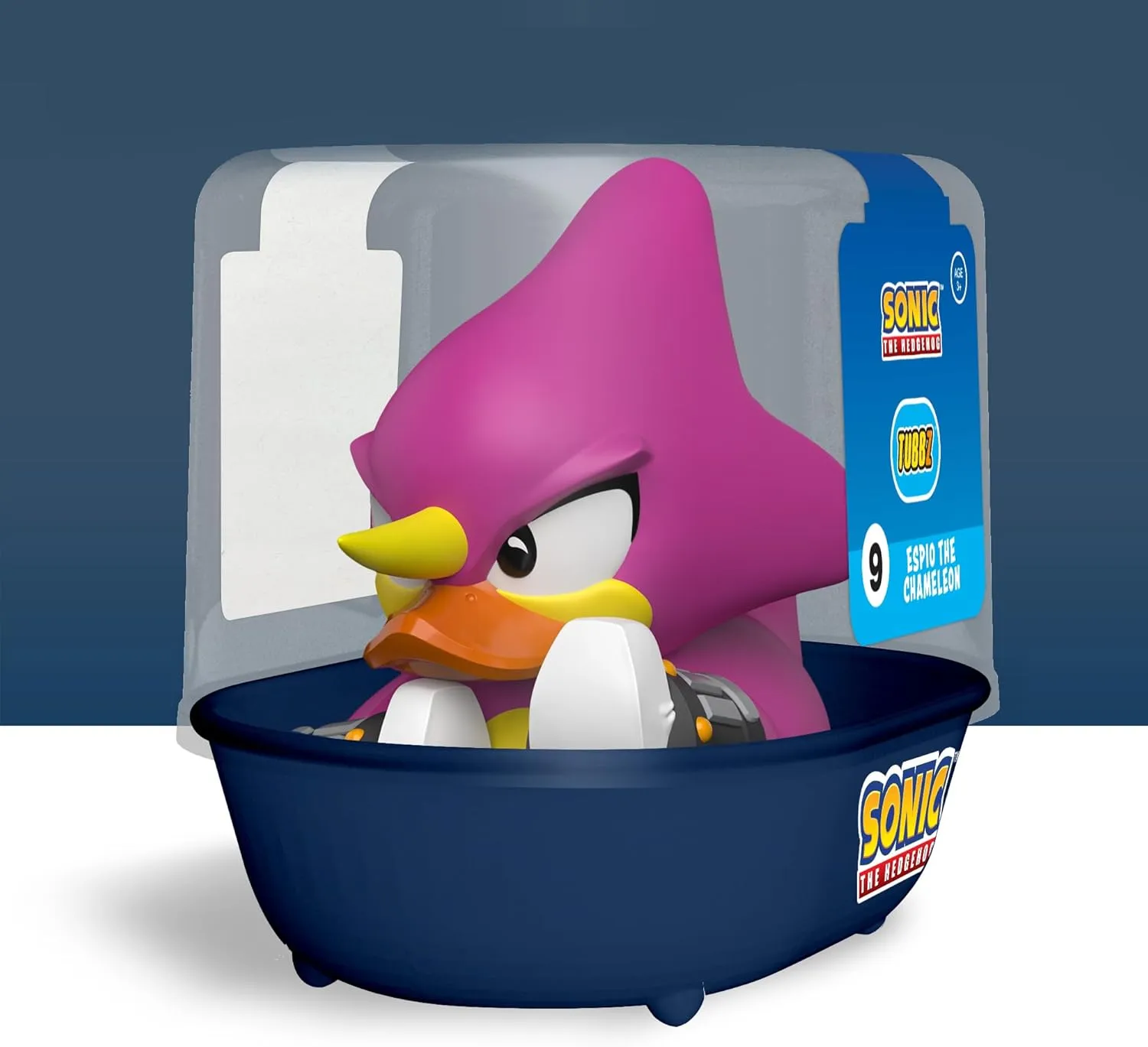 TUBBZ First Edition Espio The Chameleon Collectible Vinyl Rubber Duck Figure - Official Sonic The Hedgehog Merchandise - Action TV, Film & Video Games