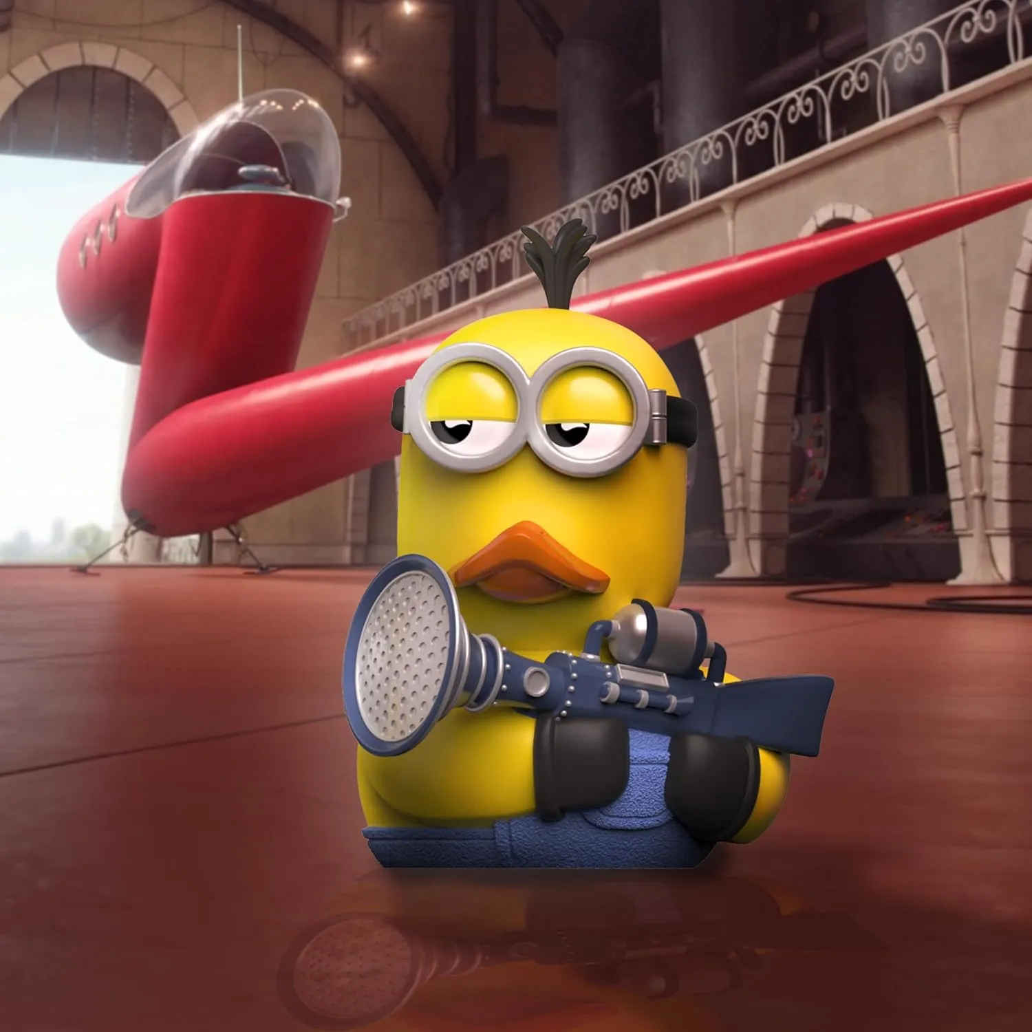 TUBBZ First Edition Minions Kevin (with Fart Blaster) Collectible Vinyl Rubber Duck Figure - Official Universal Despicable Me 4 Minions Merchandise - Kids TV, Movies & Video Games
