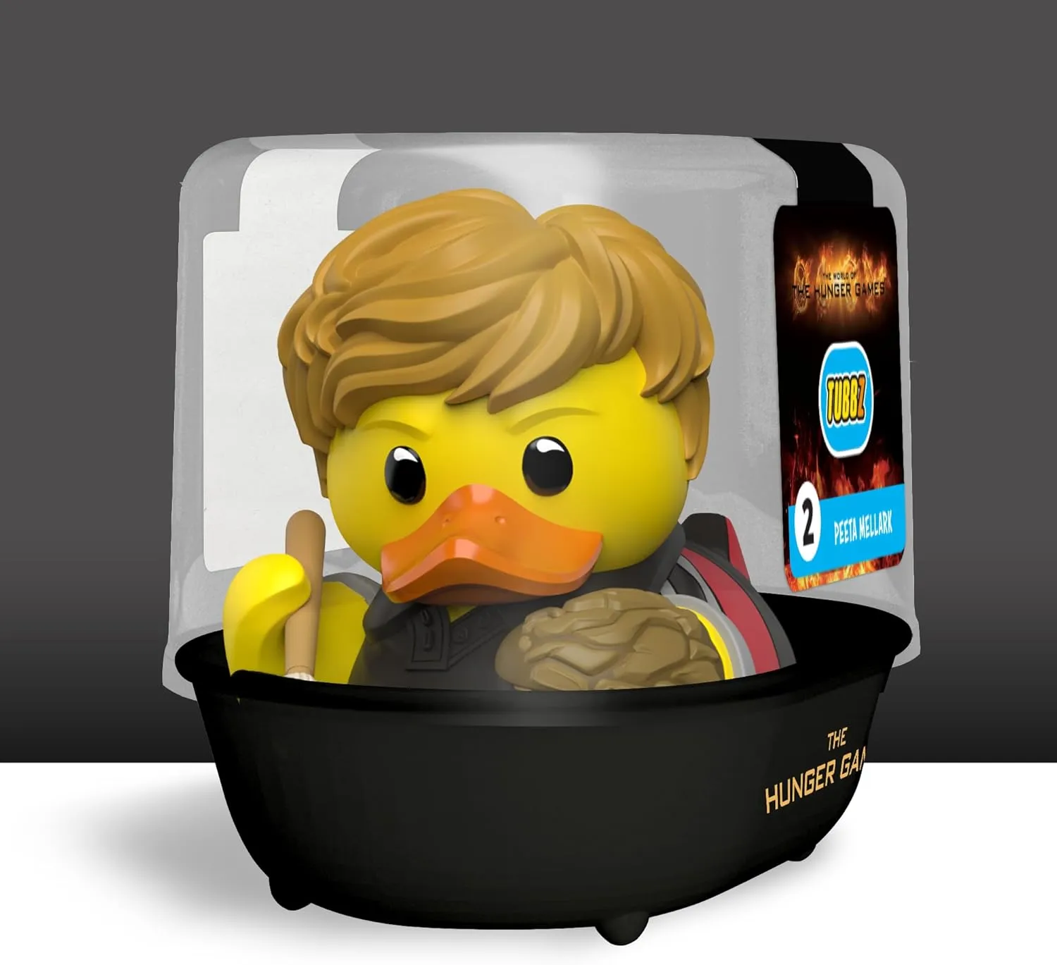 TUBBZ First Edition Peeta Mellark Collectible Vinyl Rubber Duck Figure - Official The Hunger Games - Action TV, Film