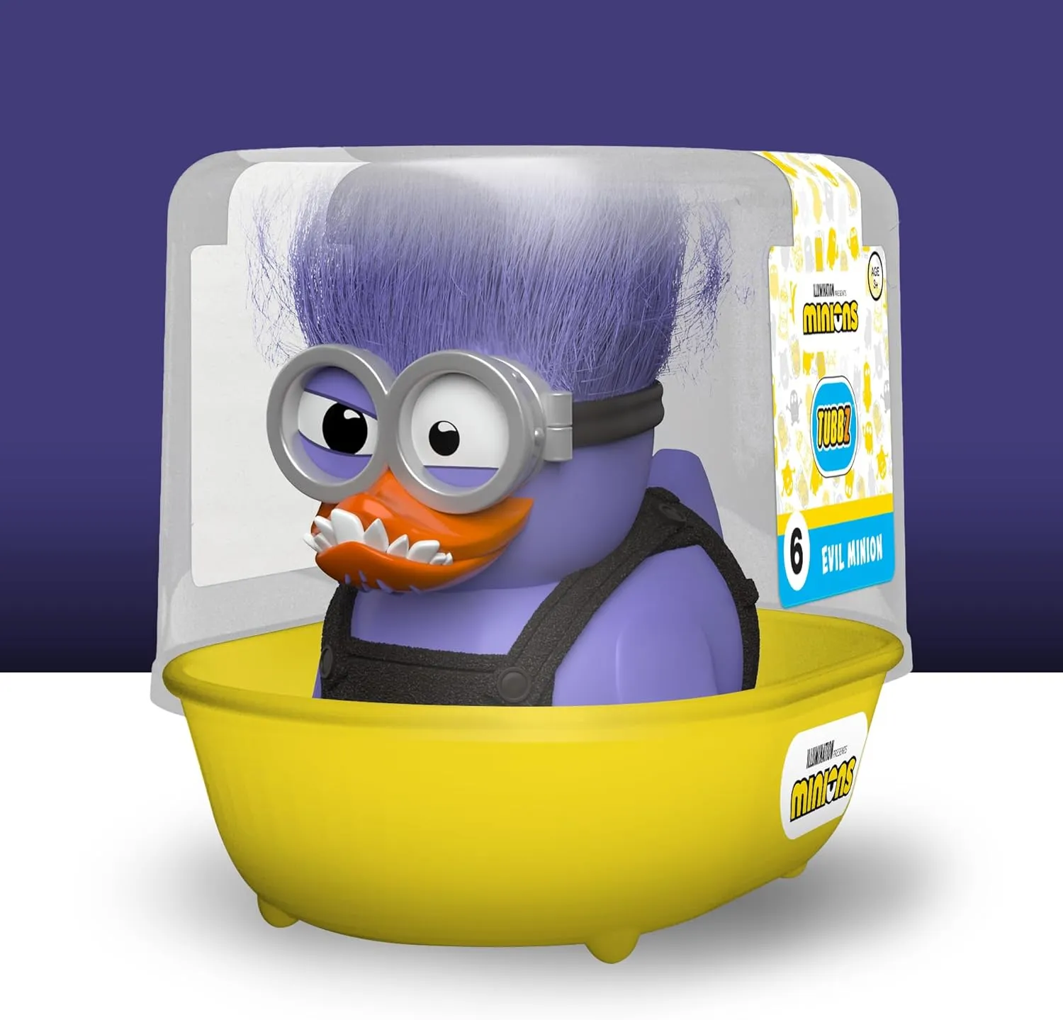 TUBBZ First Edition Purple Minion Collectible Vinyl Rubber Duck Figure - Official Minions Merchandise - Animation Childrens TV, Movies & Video Games