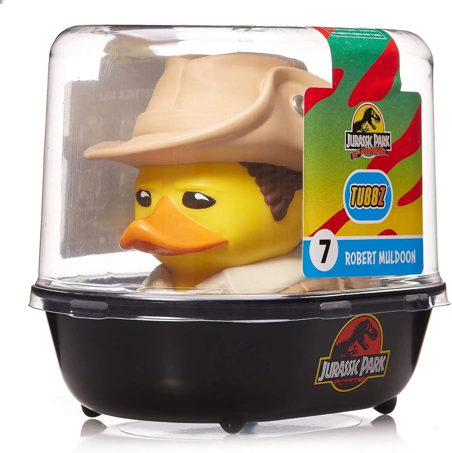 TUBBZ First Edition Robert Muldoon Collectible Vinyl Rubber Duck Figure - Official Jurassic Park Merchandise - Sci-Fi TV & Film