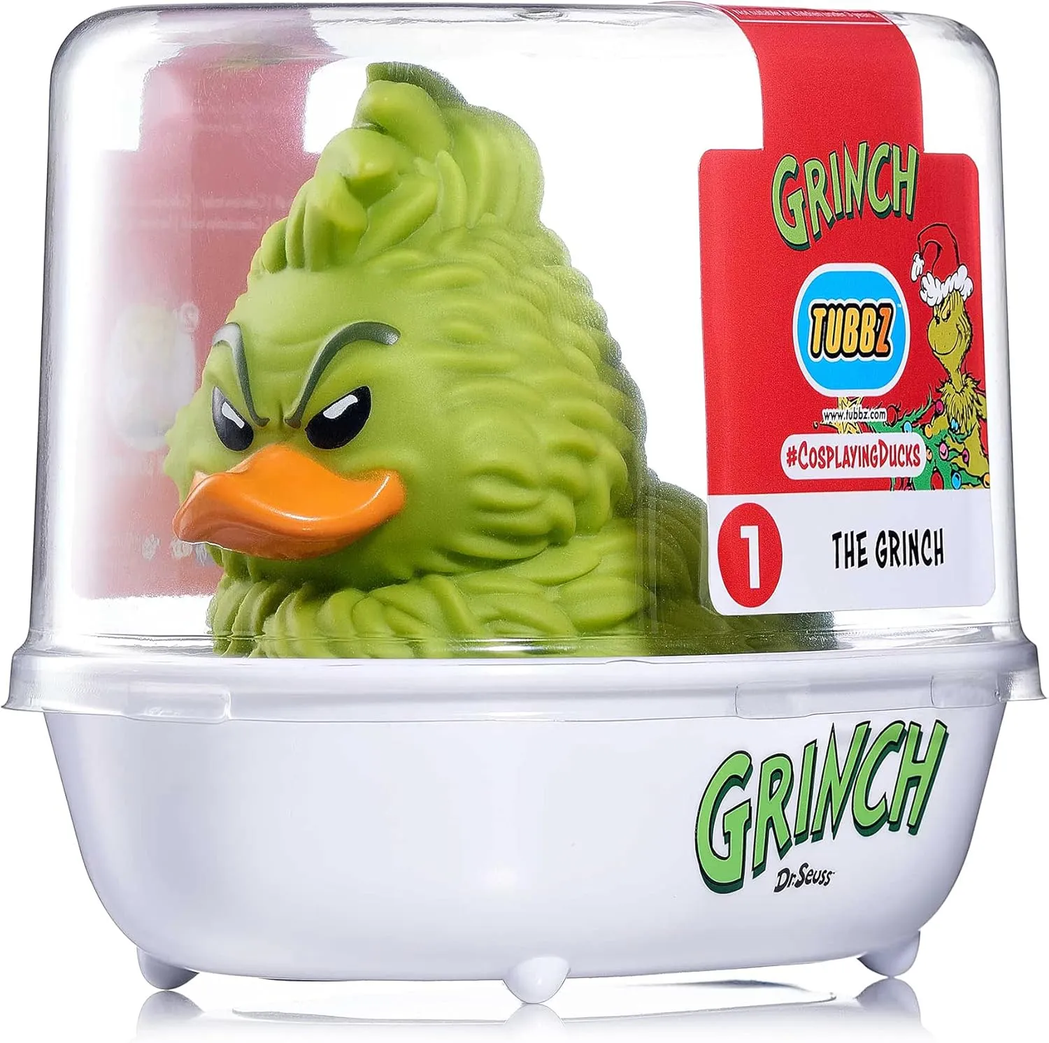 TUBBZ Grinch Collectible Vinyl Rubber Duck Figure – Official Grinch Dr Seuss Merchandise – TV, Movies & Books