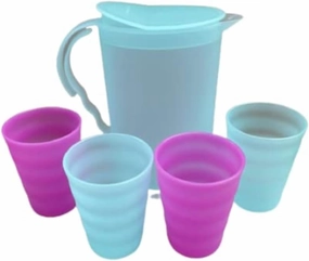 Tupperware Mini Impressions Kids Party Set Pitcher Tumblers Set of 5