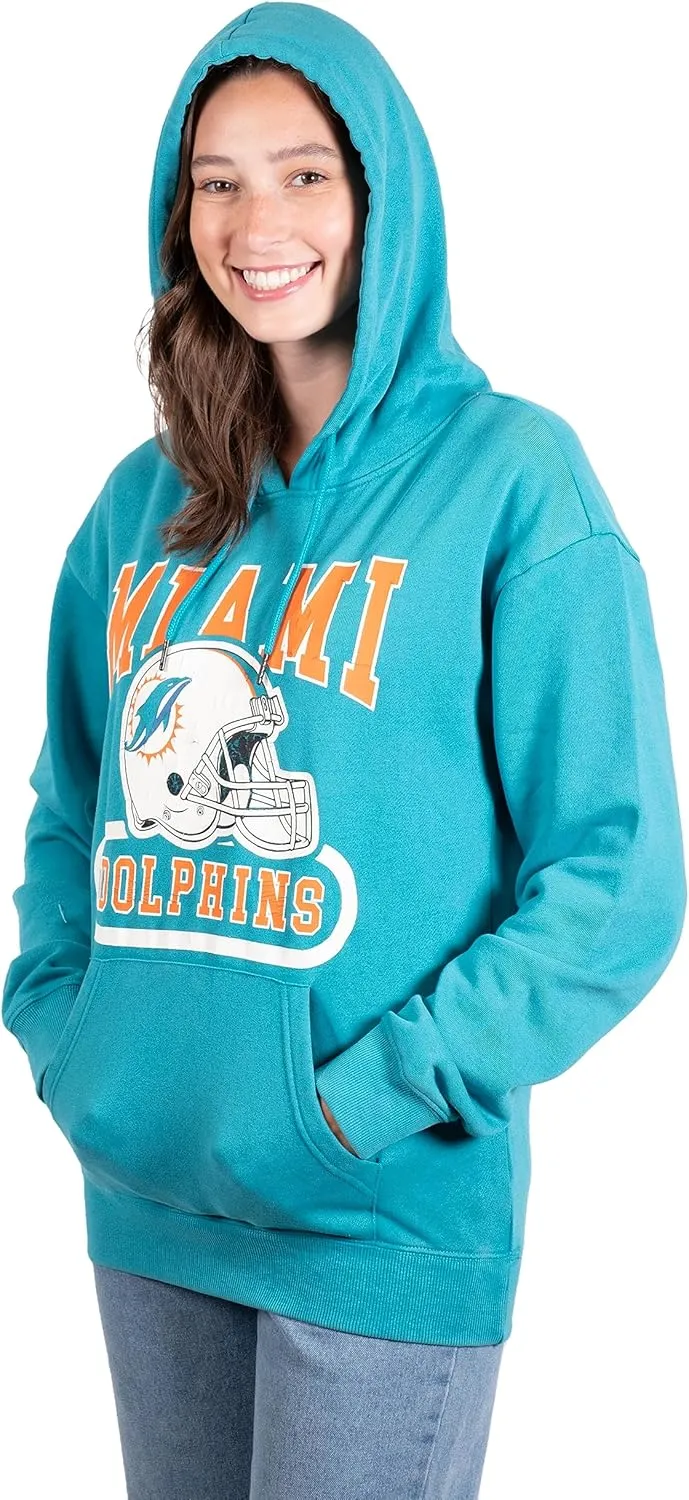 Ultra Game Women's NFL Official Super Soft Hoodie Pullover Sweatshirt