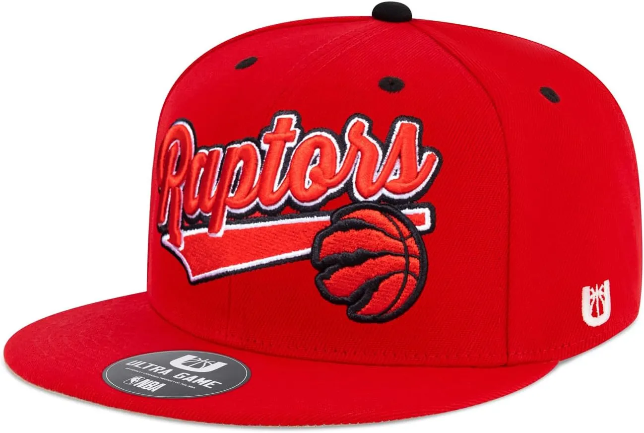 Ultra Game Youth NBA Official 8-20 Snap Back 3D Embroidered Team Logo Baseball Cap Hat