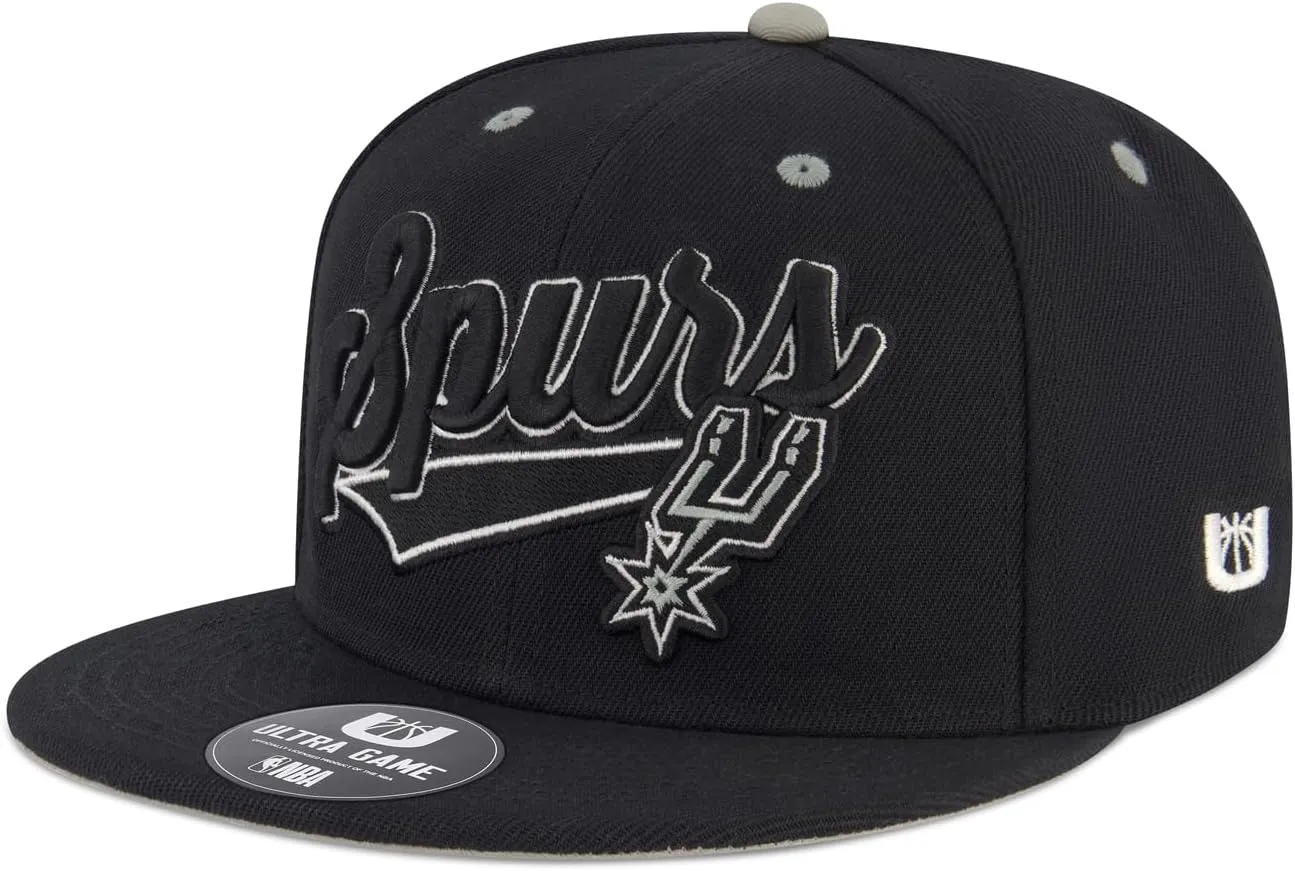 Ultra Game Youth NBA Official 8-20 Snap Back 3D Embroidered Team Logo Baseball Cap Hat