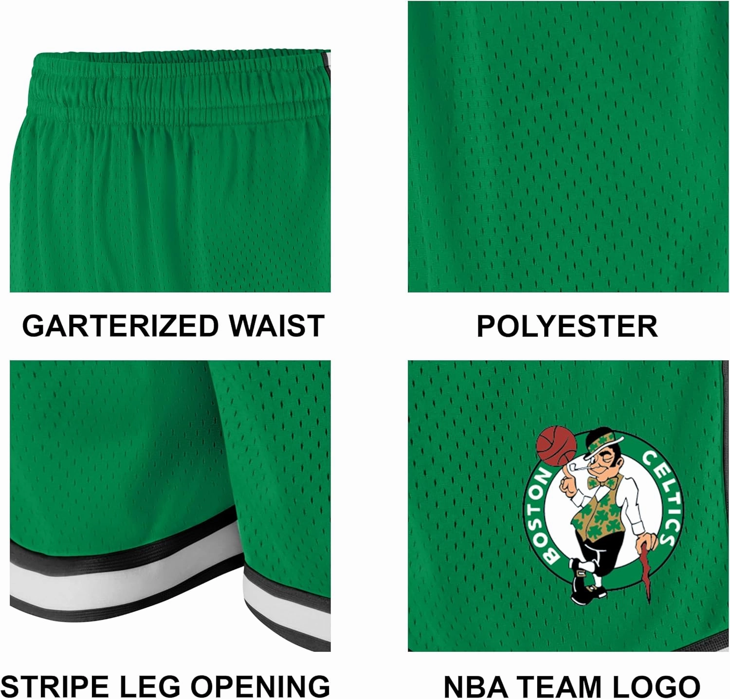 Ultra Game Men's NBA Official Soft Air Mesh Slam Basketball Shorts-Classic Fit