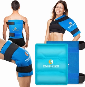 Universal Large Flexible Gel Ice Pack & Wrap - Cold Therapy for Your HIPS, Shoulders, Elbow, Back, Knees – Instant Pain Relief for Injuries, Recovery, Swelling, Aches, Arthritis, Bruises & Sprains
