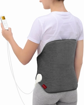 Upgraded Heating Pad for Back Pain Relief, Comfytemp Birthday Gifts for Women Men, FSA HSA Eligible Large Electric Heat Pad for Cramps, Lower Back, Lumbar, Sciatica, XL Heated Belt — 11 Auto-Off Grey