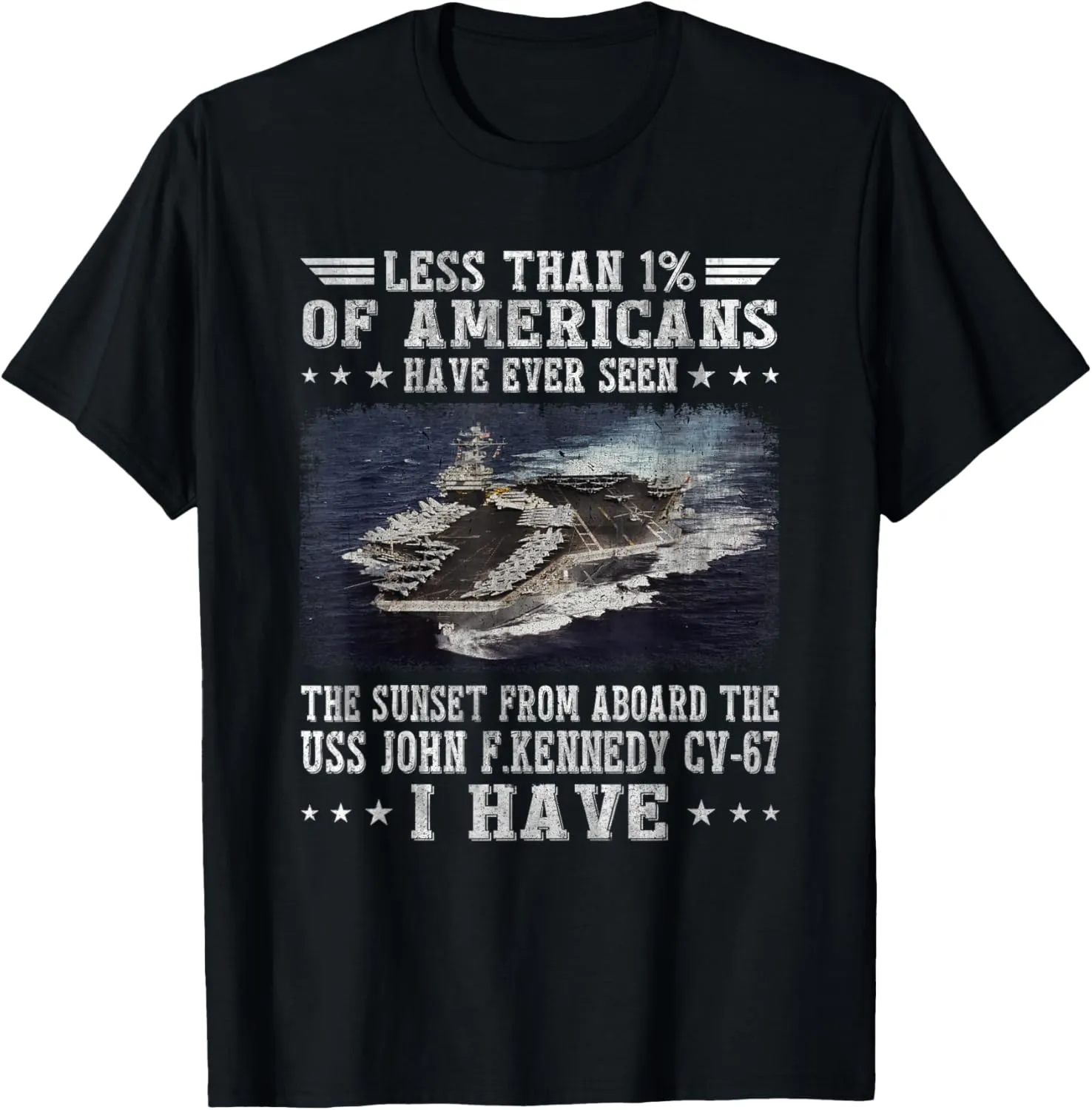 USS John F. Kennedy CV-67 Aircraft Carrier Sailor Veteran T-Shirt