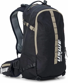 USWE Core Backpack, a High End Daypack for Enduro, Dirtbike, Moto, Black (16L Mud Green)