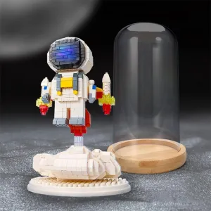 Uvini Building Blocks Astronaut Model with Light STEM Building Toy Micro Blocks for Adults or Teens Gifts Spaceman Mini Blocks Set DIY Bricks Toys 708PCS