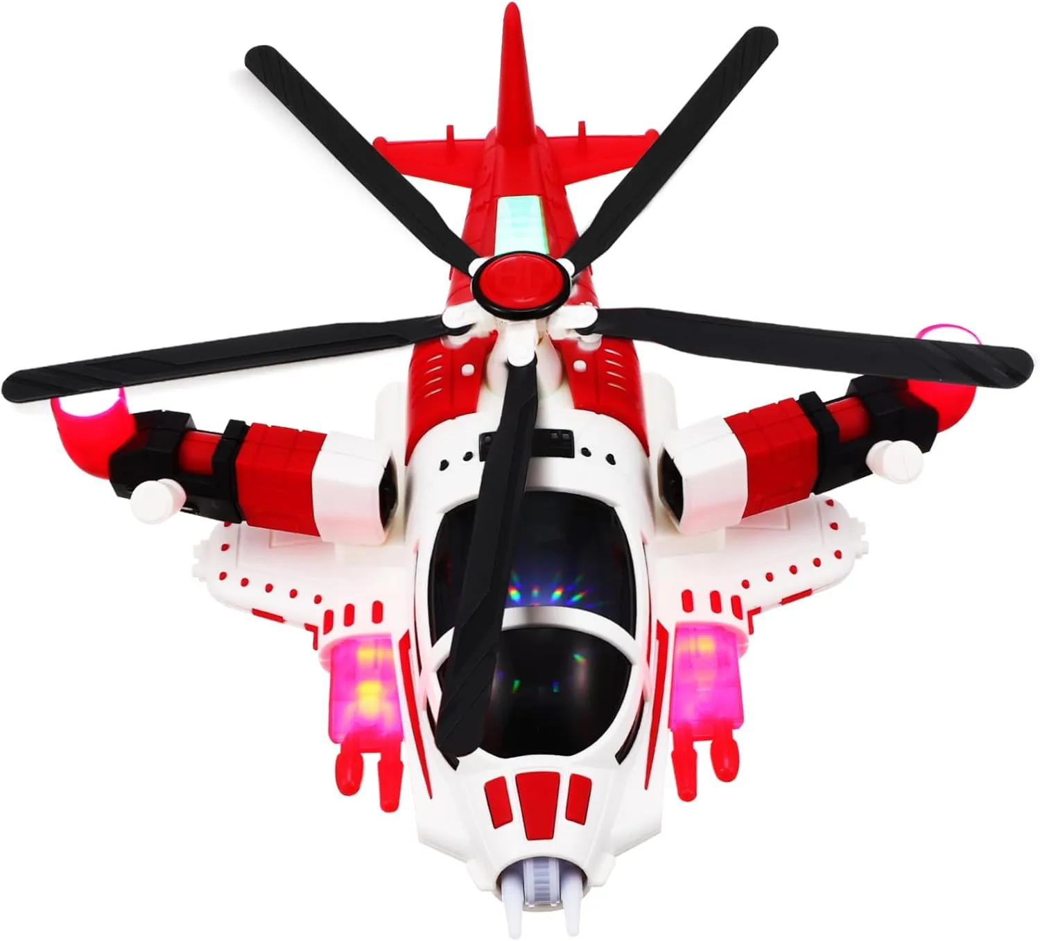 VANZACK Transforming Airplane for Rotatable Wing Aircraft Outdoor Playtime Fun Enhances Coordination Motor Skills for Ages