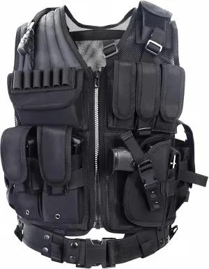 vAv YAKEDA Tactical Vest Outdoor Breathable CS Game Airsoft Vest Adjustable for Adults