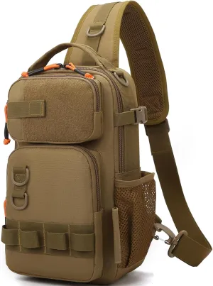 Versatile Fishing Backpack with Rod Holder and Adjustable Straps