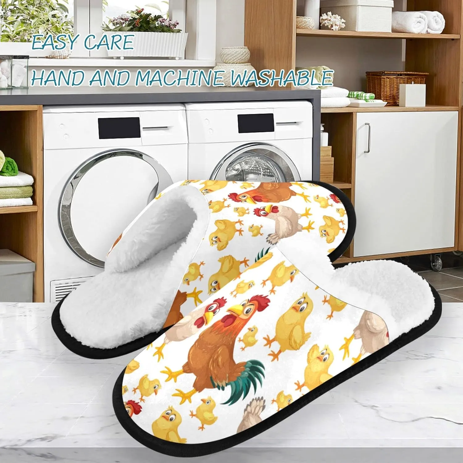 visesunny Slippers for Women Mens Winter Warm Memory Foam Cotton Home Slippers Women's House Slippers Bedroom Slippers Cozy Indoor Outdoor Shoes Unisex