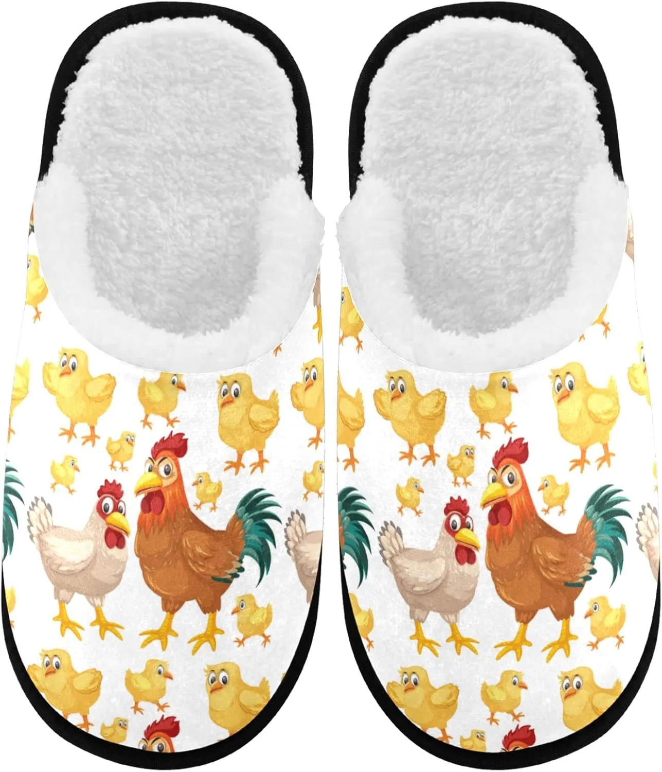 visesunny Slippers for Women Mens Winter Warm Memory Foam Cotton Home Slippers Women's House Slippers Bedroom Slippers Cozy Indoor Outdoor Shoes Unisex
