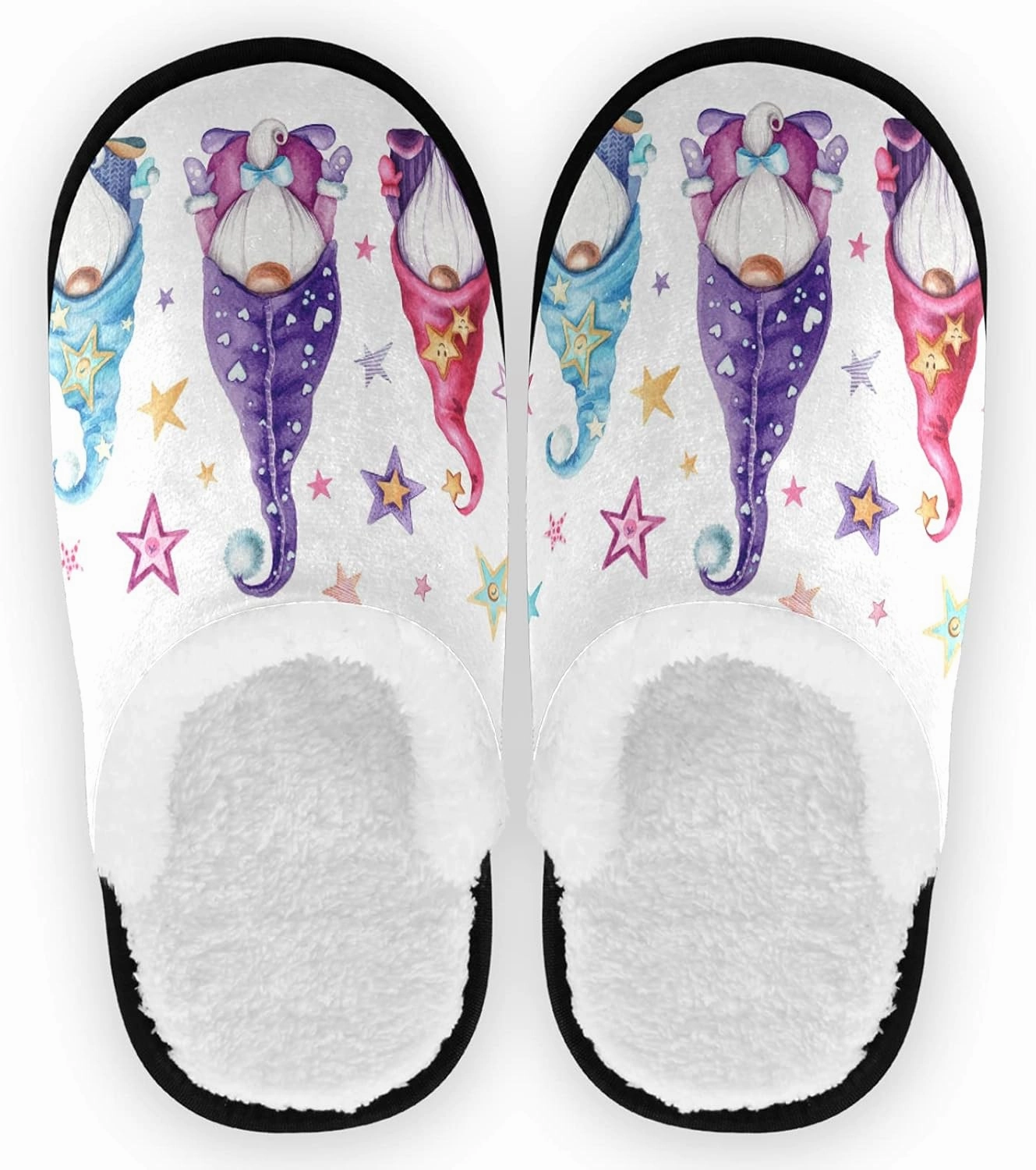 Visesunny Modern Cute Funny House Slippers for Women Men - Unisex Indoor Outdoor