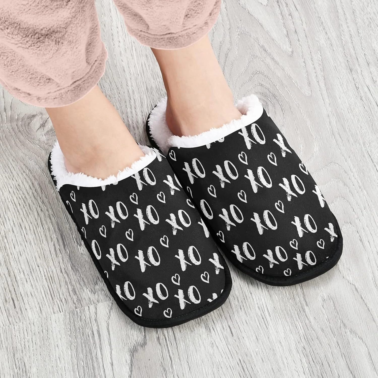 Visesunny Modern Cute Funny House Slippers for Women Men - Unisex Indoor Outdoor