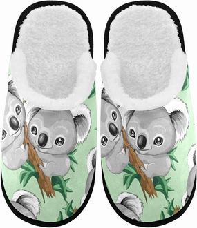 visesunny Slippers for Women Mens Winter Warm Memory Foam Cotton Home Slippers Women's House Slippers Bedroom Slippers Cozy Indoor Outdoor Shoes Unisex