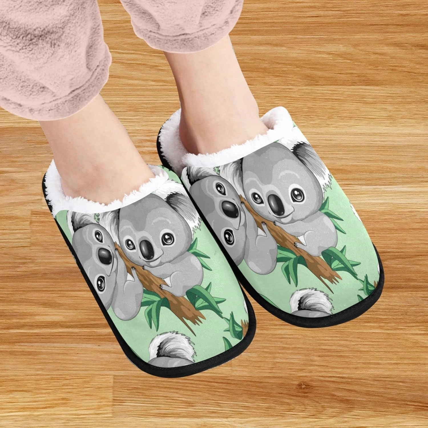 visesunny Slippers for Women Mens Winter Warm Memory Foam Cotton Home Slippers Women's House Slippers Bedroom Slippers Cozy Indoor Outdoor Shoes Unisex