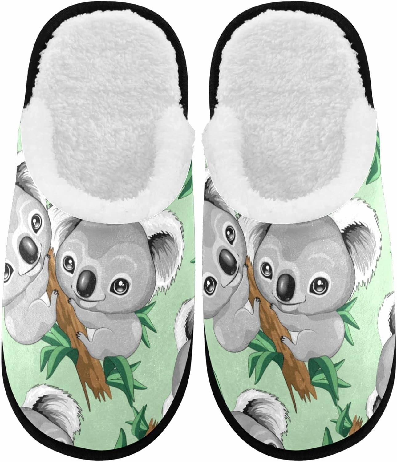 visesunny Slippers for Women Mens Winter Warm Memory Foam Cotton Home Slippers Women's House Slippers Bedroom Slippers Cozy Indoor Outdoor Shoes Unisex
