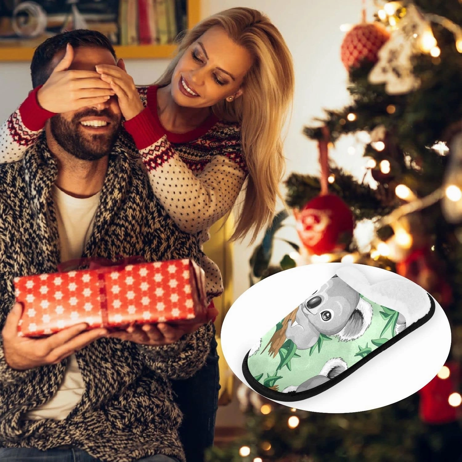 visesunny Slippers for Women Mens Winter Warm Memory Foam Cotton Home Slippers Women's House Slippers Bedroom Slippers Cozy Indoor Outdoor Shoes Unisex