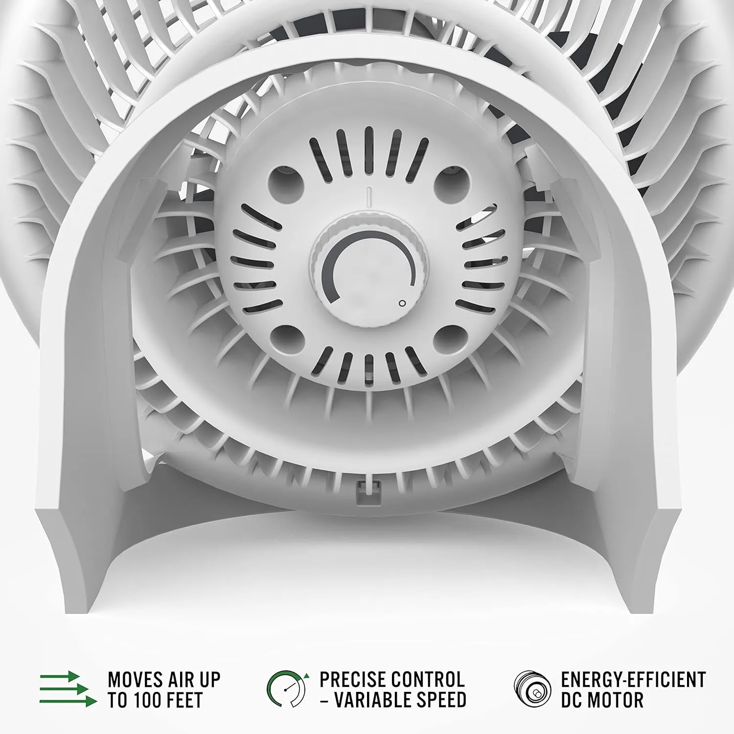 Vornado 733DC Whole Room Energy Smart Air Circulator Fan, Made in USA, Variable Speed Control, White, Large