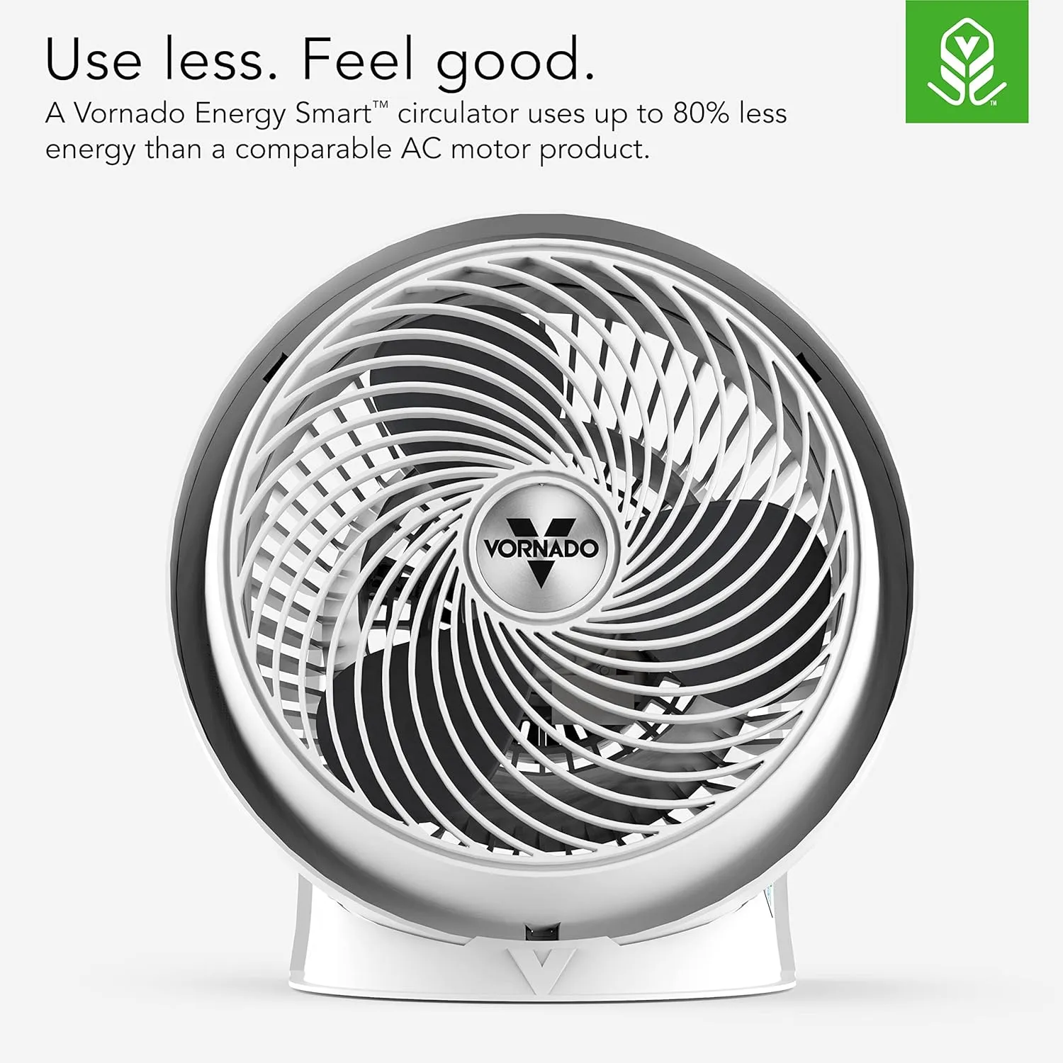 Vornado 733DC Whole Room Energy Smart Air Circulator Fan, Made in USA, Variable Speed Control, White, Large