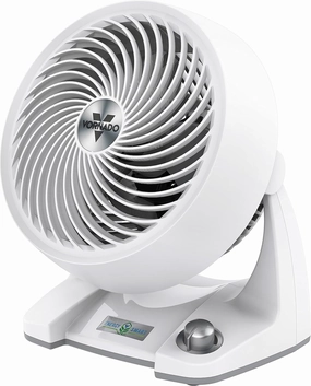 Vornado 533DC Energy Smart Small Air Circulator Fan with Variable Speed Control, White