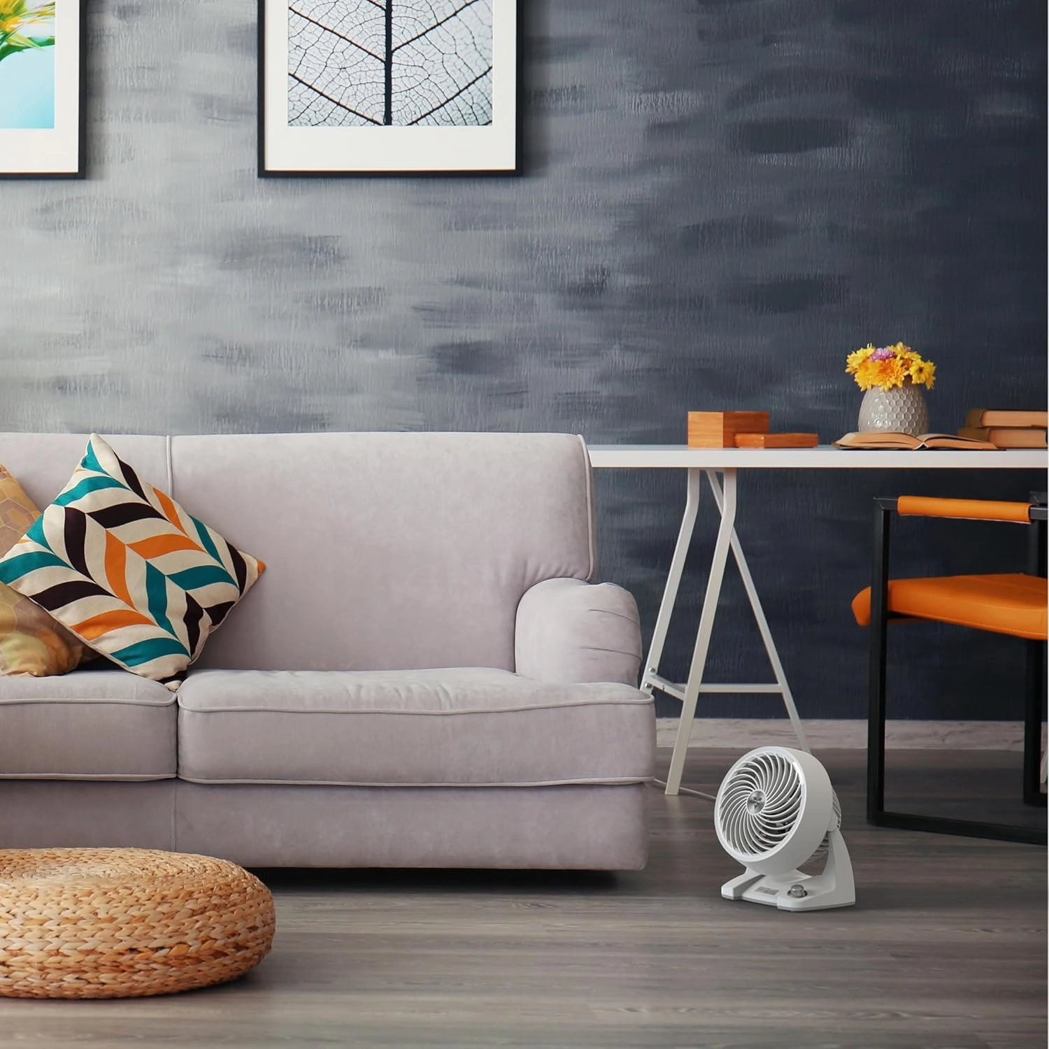 Vornado 533DC Energy Smart Small Air Circulator Fan with Variable Speed Control, White