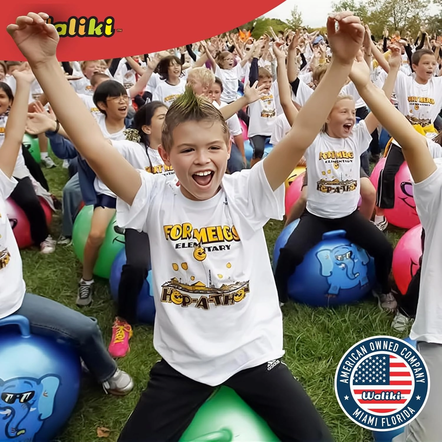 WALIKI Hopper Ball Toys for Kids 3 4 5 and 6 Years Old | Hippity Hop Jumping Ball | Cool Bouncy Toy for Boys and Girls