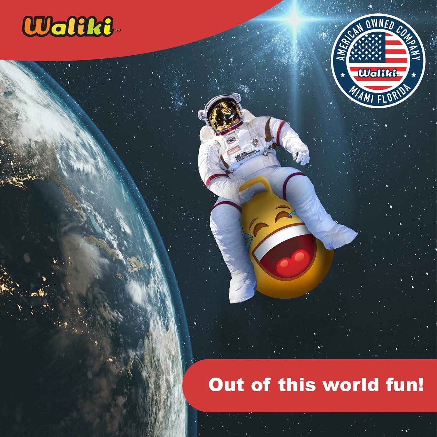 WALIKI Hopper Ball Toys for Kids 3 4 5 and 6 Years Old | Hippity Hop Jumping Ball | Cool Bouncy Toy for Boys and Girls