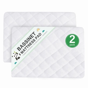 Waterproof Bassinet Mattress Protector, Fit for 19" x 27" Graco My View 4 in 1 Bassinet, Ultra Soft Breathable, Viscose Made from Bamboo Surface, Washer & Dryer