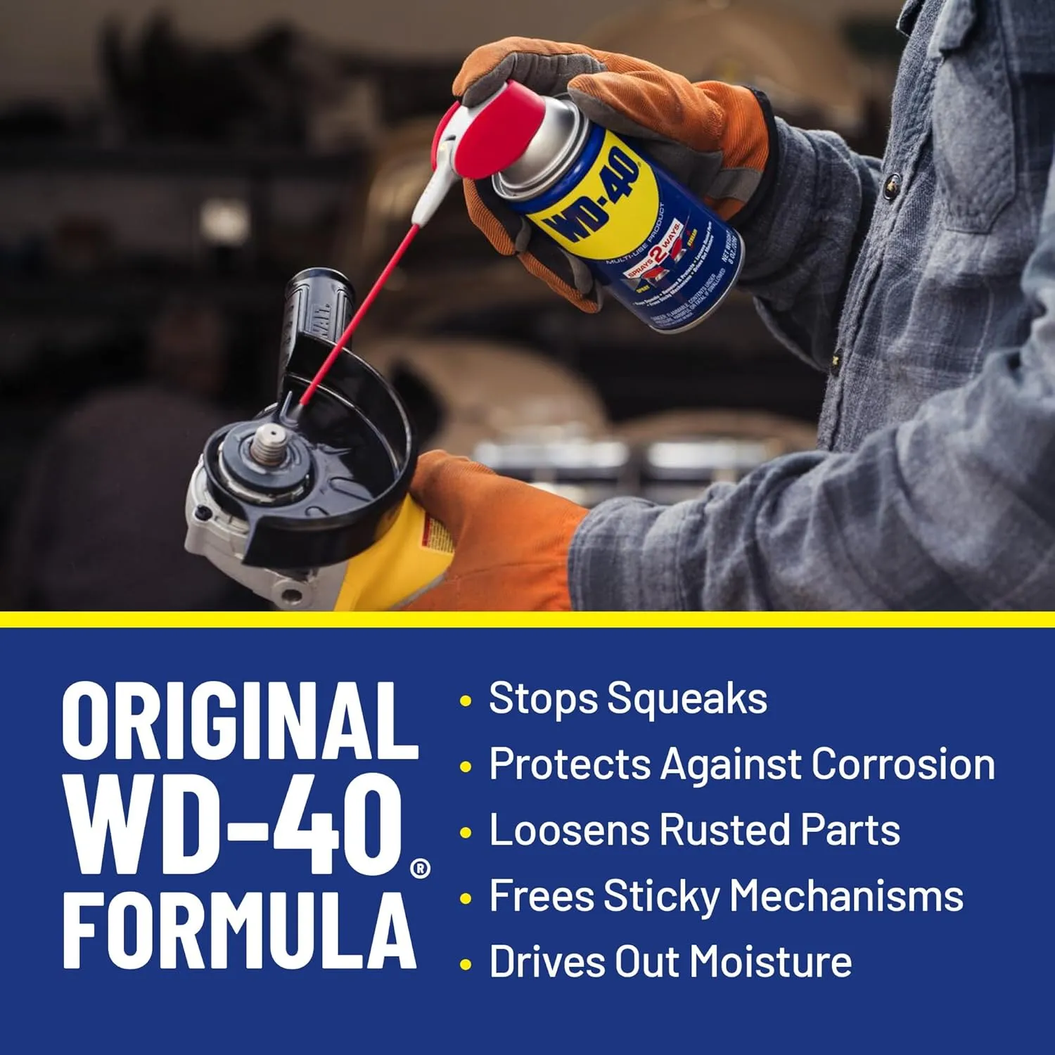 WD-40 Multi-Use Product with Smart Straw Sprays 2 Ways, 8 OZ [6-Pack]