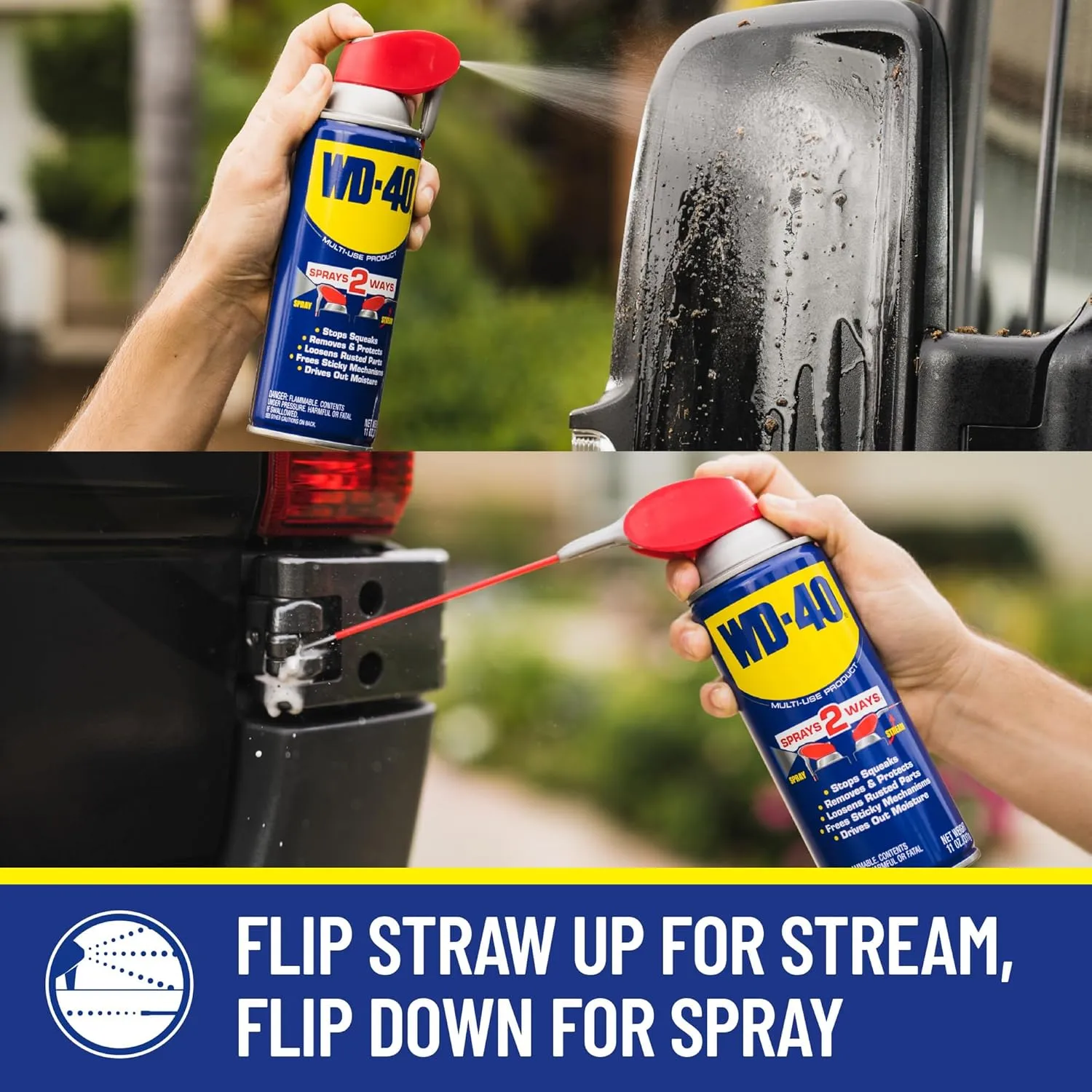 WD-40 Multi-Use Product with Smart Straw Sprays 2 Ways, 8 OZ [6-Pack]
