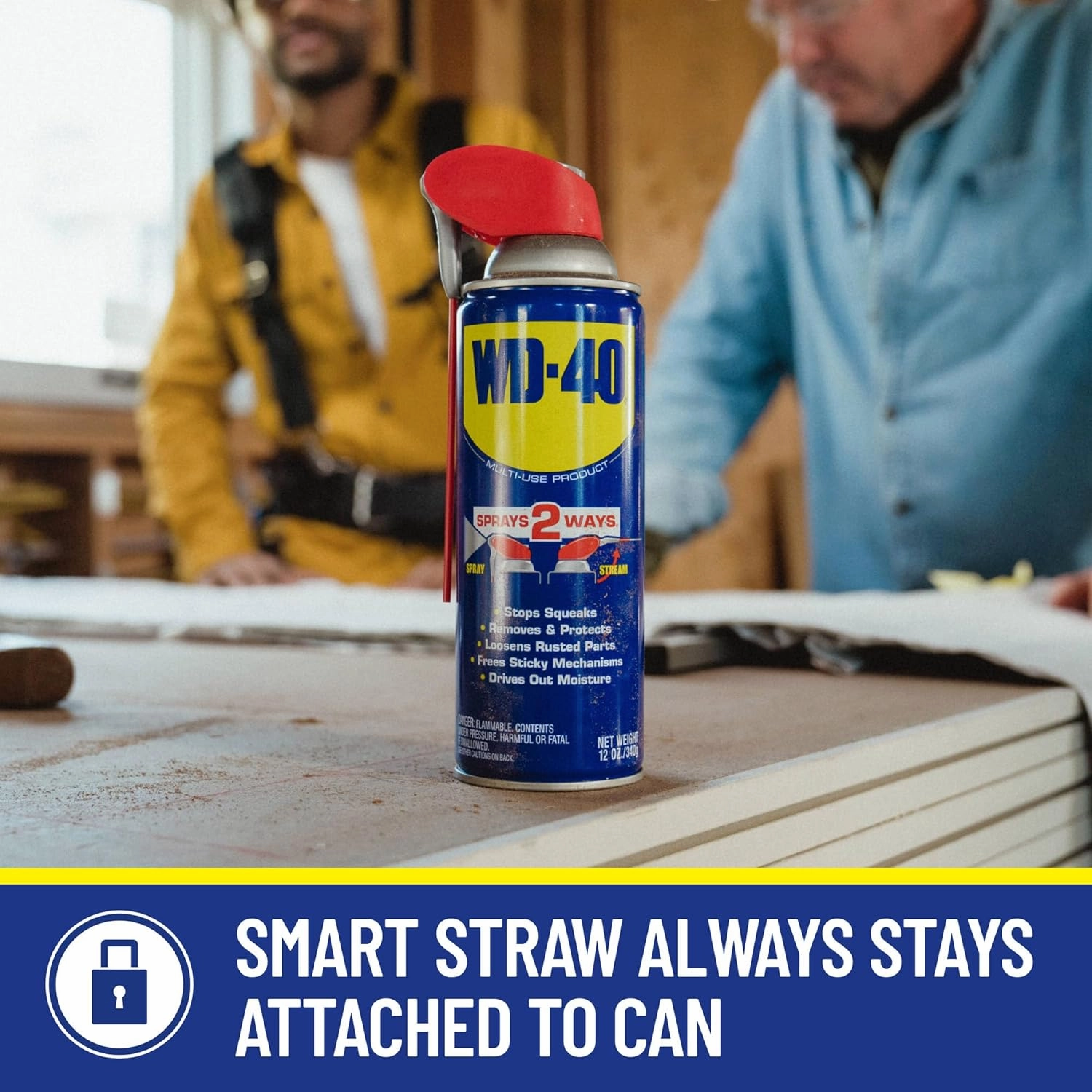 WD-40 Multi-Use Product with Smart Straw Sprays 2 Ways, 8 OZ [6-Pack]
