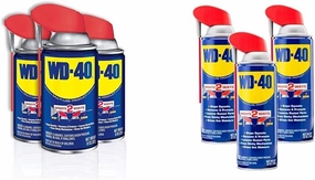 WD-40 Original Formula, Multi-Use Product with Smart Straw Sprays 2 Ways, 8 OZ [3-Pack] & Original Formula, Multi-Use Product with Smart Straw Sprays 2 Ways,12 OZs, 3-Pack, 12 OZ