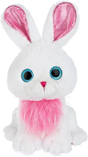 Webkinz 12 inch White Bunny, Premium Stuffed Rabbit, Plush Toy, White and Pink Animal