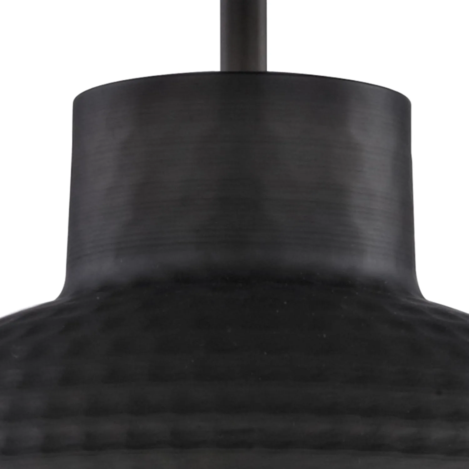 Westinghouse Oil Rubbed Bronze 6309900 One-Light Indoor Pendant, Hammered Finish and Metal Shade with Gold Interior