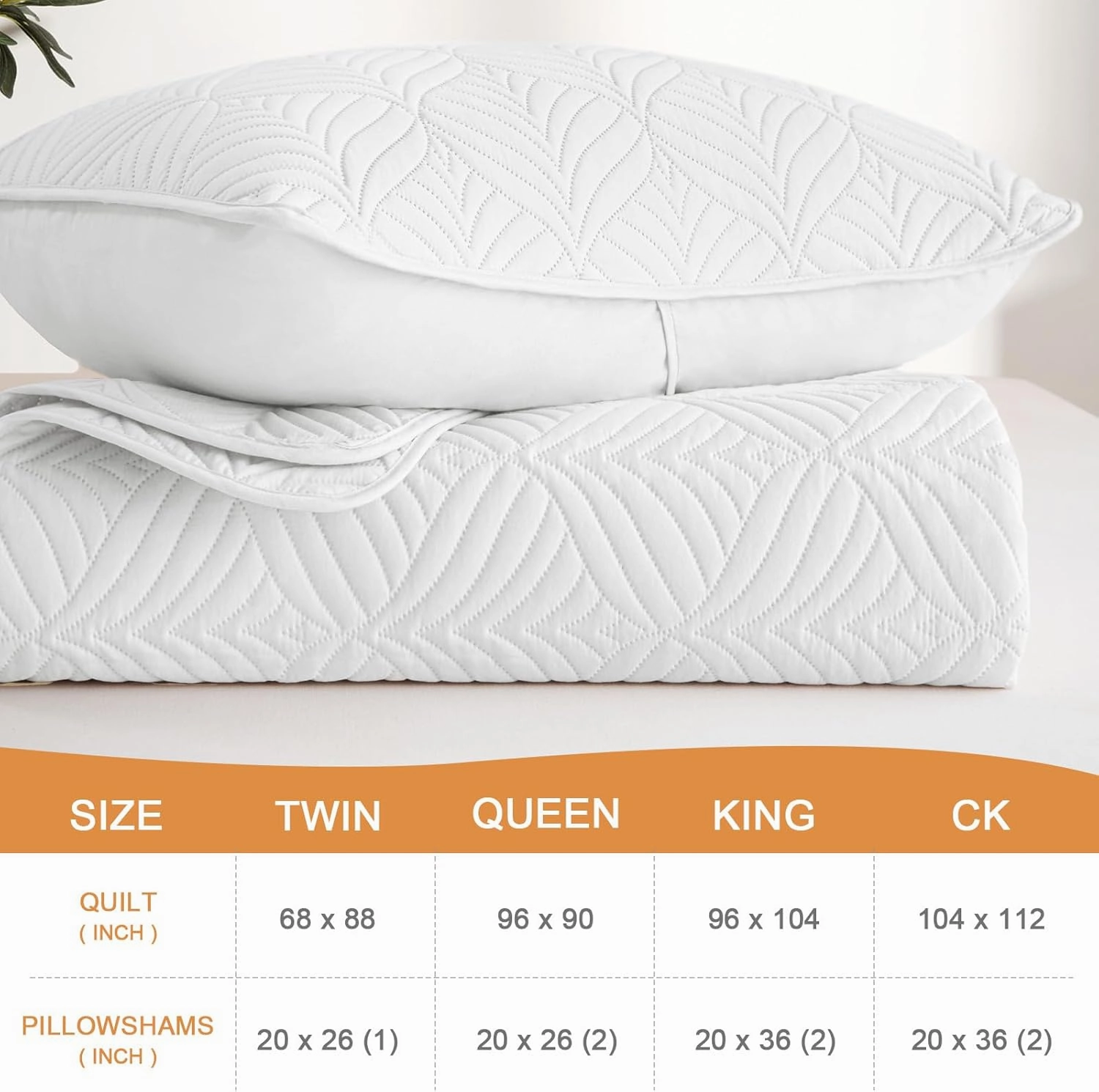 Whale Flotilla Elegant Extra Soft Quilts Queen Size, 3-Piece Lightweight Modern Geometric Full Queen Quilt Bedding Sets Bedspread Coverlet for All Seasons, White