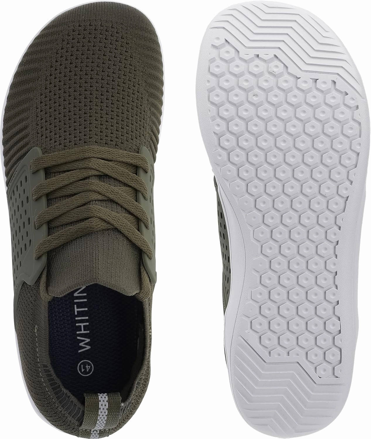 WHITIN Men's Wide Minimalist Barefoot Sneakers | Zero Drop | Midfoot Stability