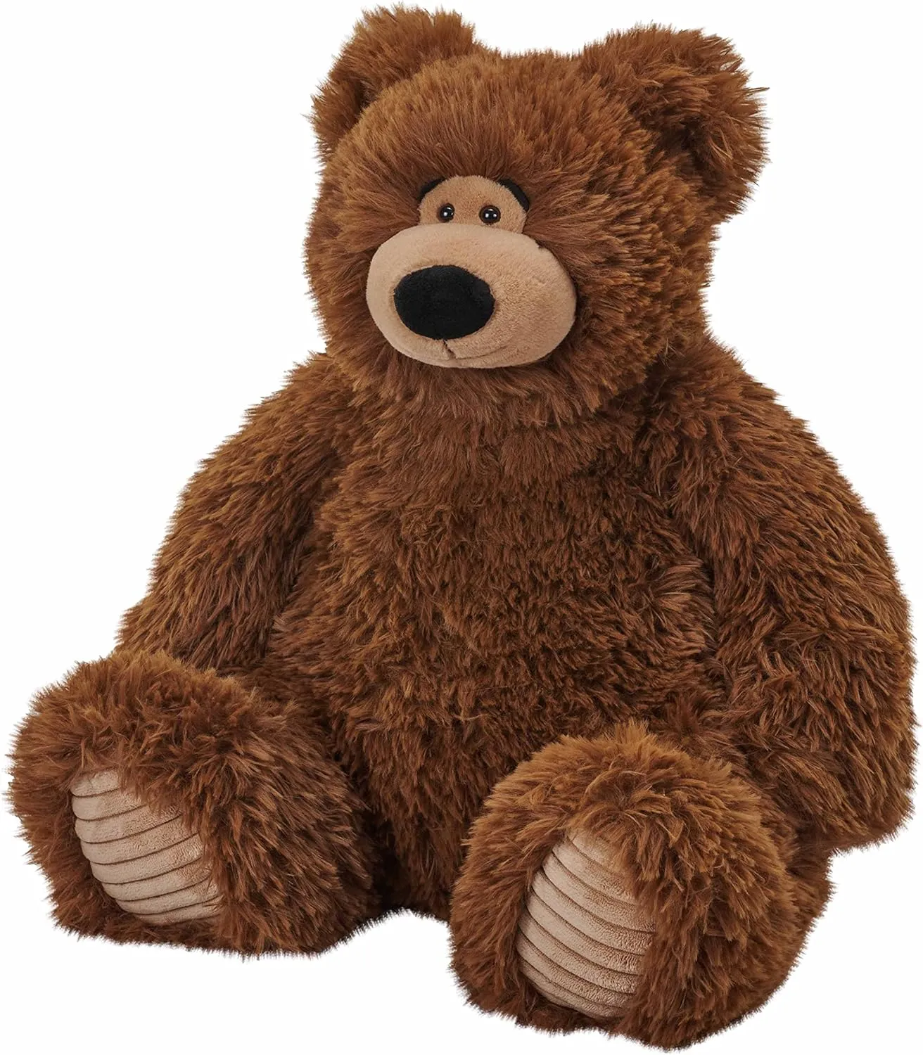 Wild Republic Snuggleluvs, Brown Bear, Weighted Stuffed Animal, 15 inches, Gift for Kids, Plush Toy, Fill is Spun Recycled Water Bottles